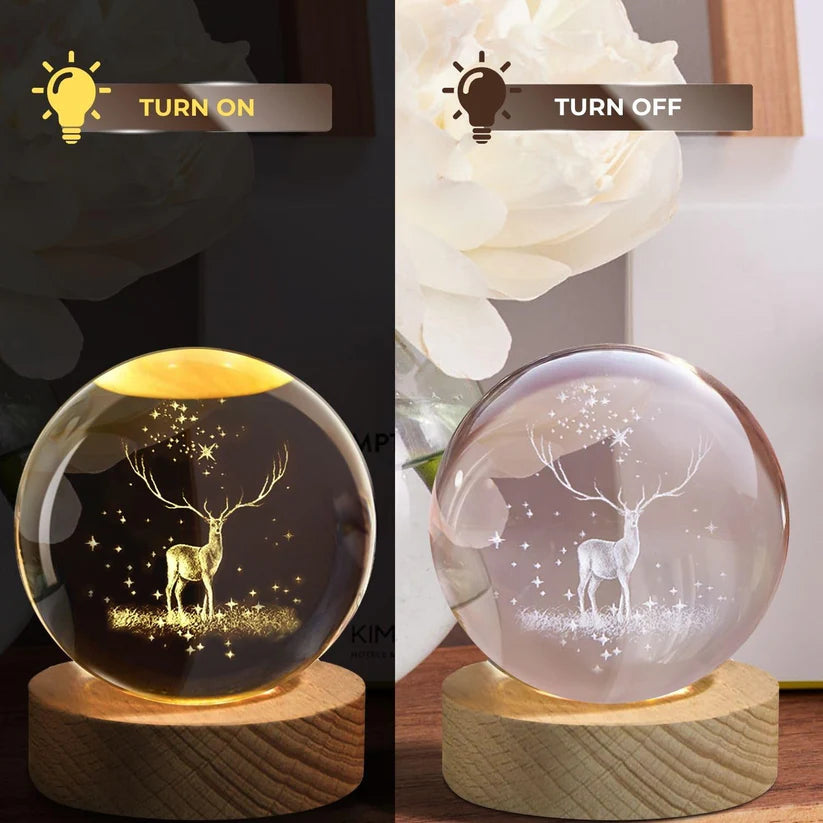 3D Crystal Lamp Ball(Assorted Design)